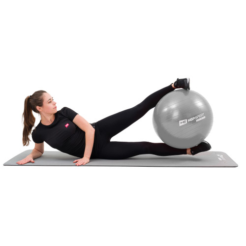 Фітбол  Hop-Sport 65cm HS-R065YB silver + насос - фото №3